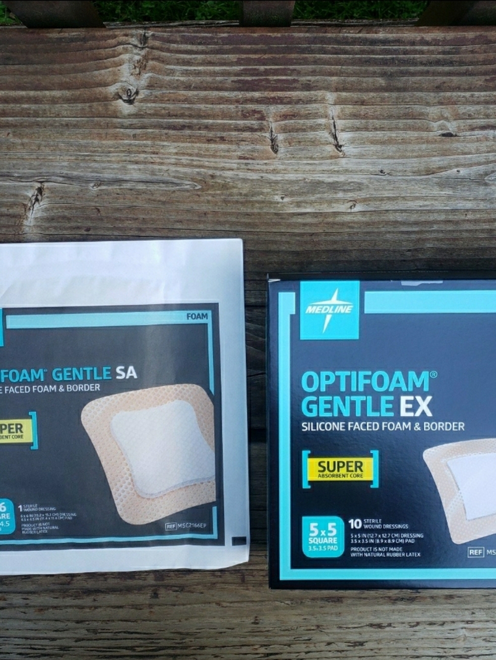 (10) Medline Optiform Gental EX 5x5 (Boxed) & (1) Medline Optiform Gental SA 6x6
